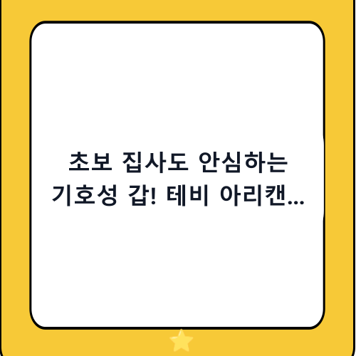 초보 집사도 안심하는 기호성 갑! 테비 아리캔 고양이 간식 추천 및 급여 가이드